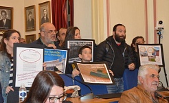 φωτό αρχείο από περσινή διαμαργυρία στο Δημοτικό Συμβούλιο Καλαμάτας