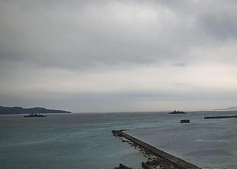 Πολεμικά πλοία στο λιμάνι της Καλαμάτας