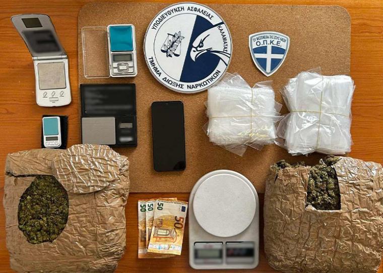 Ναρκωτικά στην Αττική βρήκε η Δίωξη Καλαμάτας – Πάνω από 4 κιλά κάνναβη – 3 συλλήψεις
