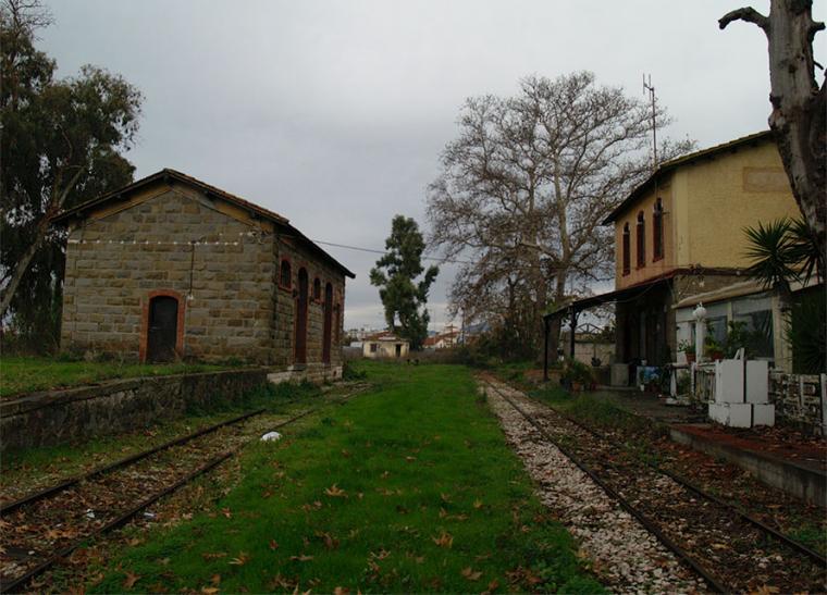 φωτό αρχείο σιδηροδρομικός σταθμός Μεσσήνης