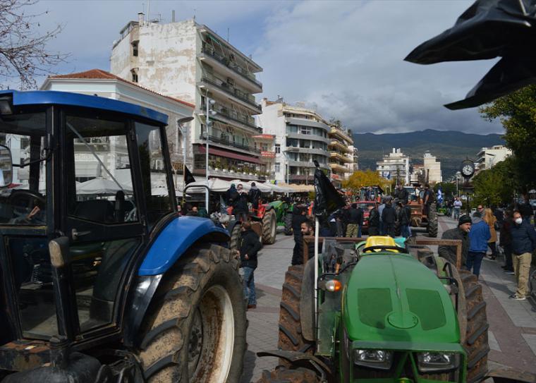 Από την κινητοποίηση των αγροτών και την έλευσή τους στο κέντρο της Καλαμάτας,  την περασμένη Τετάρτη