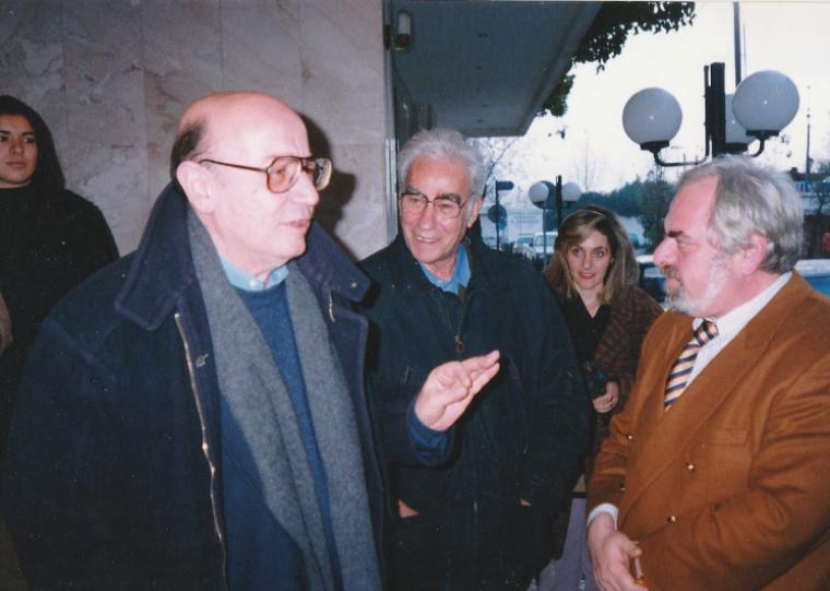 Θόδωρος Αγγελόπουλος, Χρήστος Μαλαπάνης, Κώστας Κουτουμάνος από το αρχείο του Πέτρου Τσώνη