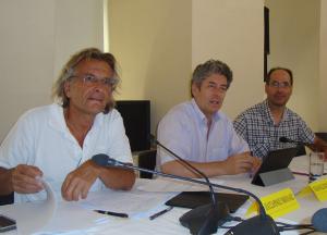 Νίκος Πατσαρίνος, Τάκης Γκανάς, Περικλής Μενούνος από την "Πελοπόννησος Πρώτα"