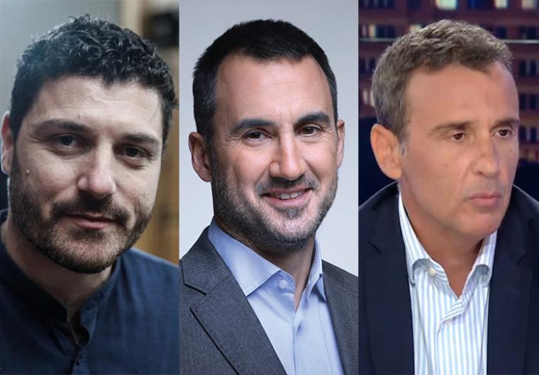 Διονύσης Τεμπονέρας, Αλέξης Χαρίτσης, Γιώργος Πετρόπουλος