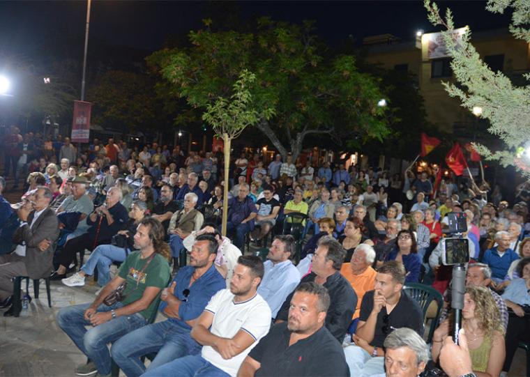 Κεντρική προεκλογική εκδήλωση του ΚΚΕ: “Στις 9 του Ιούνη στέλνουμε μήνυμα εναντίωσης στην κυβέρνηση, στην Ε.Ε., στο σύστημά τους”