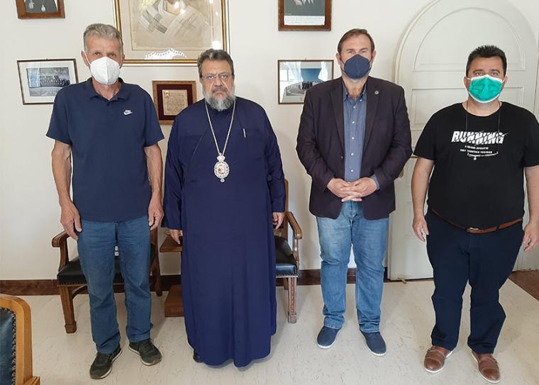 Παν. Στασινός, Μητροπολίτης Μεσσηνίας, Γιώργος Φάβας, Κων. Μούζος