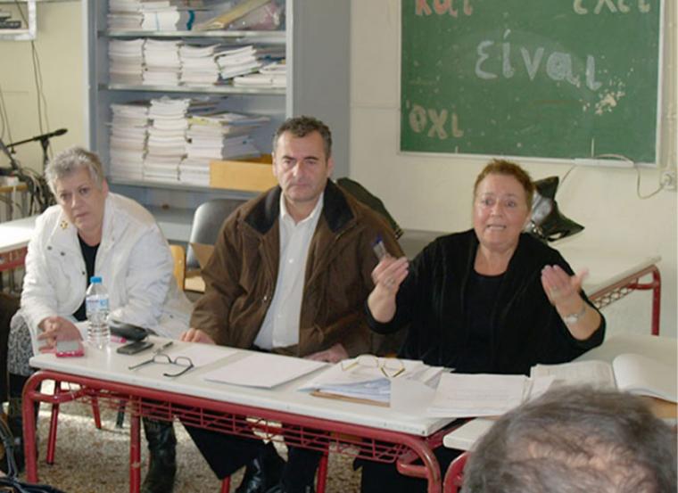 Ο γενική διευθύντρια του Δήμου Καλαμάτας, Παναγιώτα Κουράκλη δεξιά