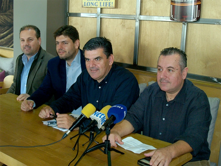 Από αριστερά: Νίκος Μαλαπέτσας, Γεράσιμος Τράνακας, Κωνσταντίνος Ανδριανόπουλος και Ανδρέας Ζαγάκος