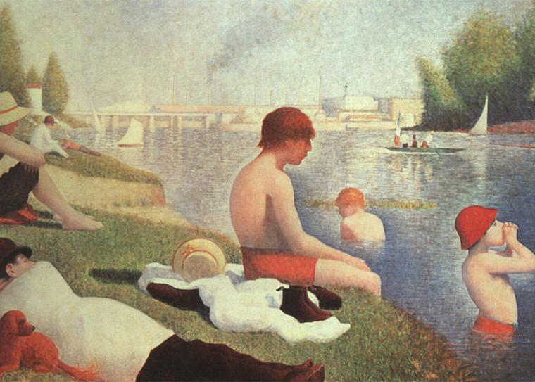 Une baignade à Asnières, Georges Seurat