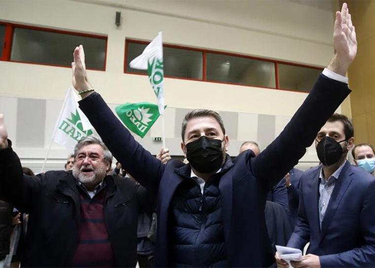 Ο Νίκος Ανδρουλάκης νέος πρόεδρος του Κινήματος Αλλαγής με σχεδόν 70%