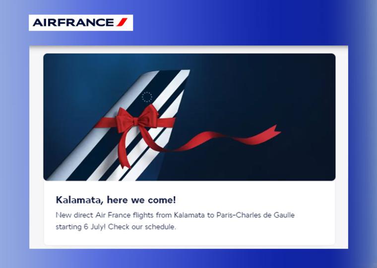 Το Σάββατο έρχεται Καλαμάτα η Air France από Παρίσι – Οργανώνεται υποδοχή