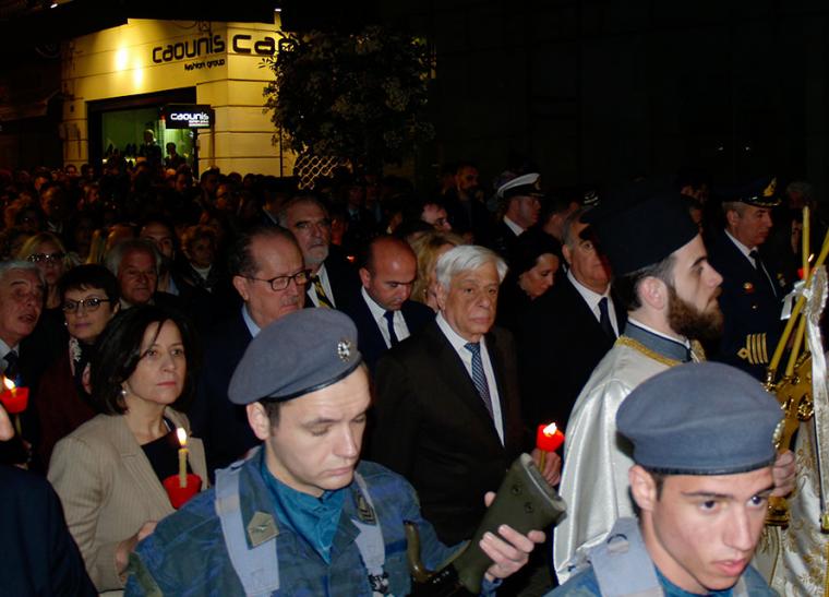 Με ευλάβεια και με τον Πρόεδρο της Δημοκρατίας ο Επιτάφιος στην Υπαπαντή