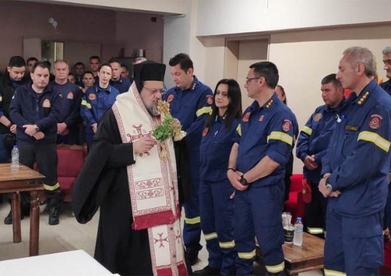 Αγιασμός στην Πυροσβεστική Υπηρεσία Καλαμάτας