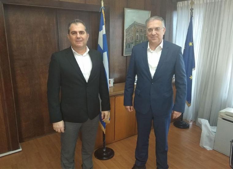 Επίσκεψη του δημάρχου στον υπουργό Εσωτερικών