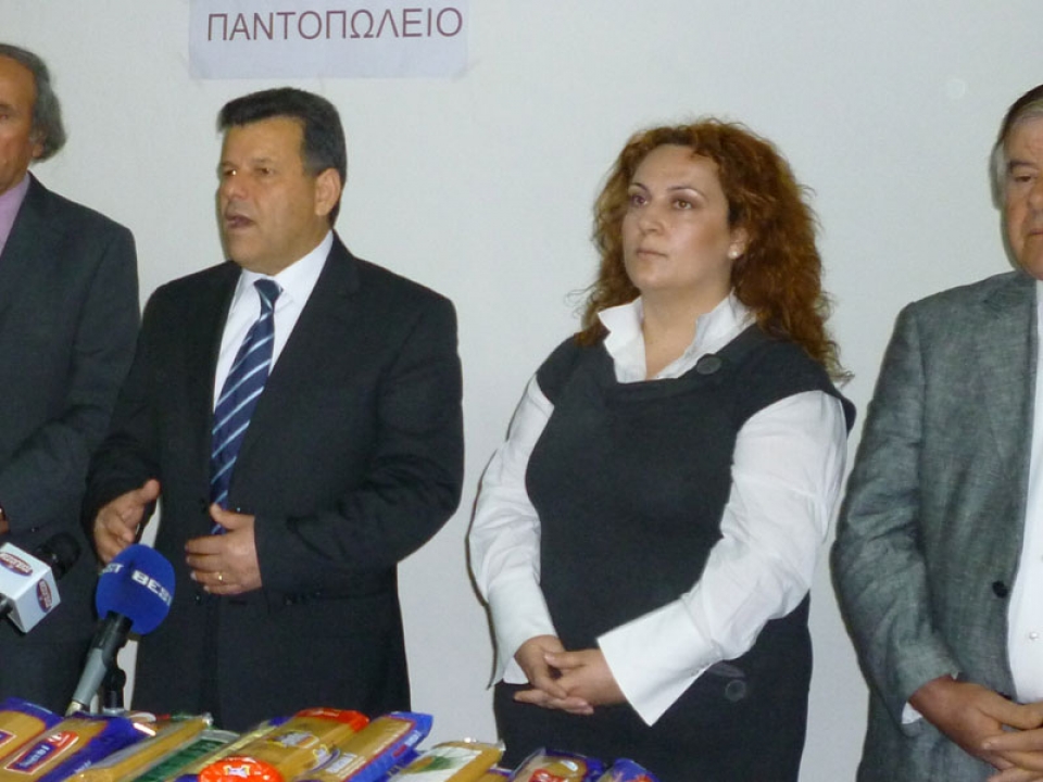 Ο δήμαρχος Στάθης Αναστασόπουλος με την αντιδήμαρχο Ελένη Τσέλιου