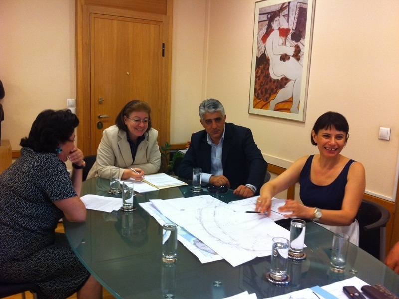 Λίνα Μενδώνη, Δημήτρης Καφαντάρης και Μαριλένα Φράγκου