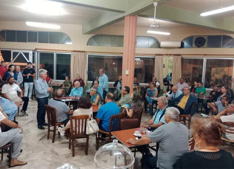 Συνεχίζονται οι περιοδείες του Βασίλη Τζαμουράνη σε πεδινά χωριά του Δήμου Καλαμάτας