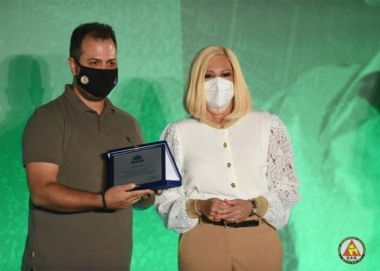 Βραβεύτηκε για την εθελοντική της δράση η Ομάδα Αντιμετώπισης Καταστροφών 4Χ4 Μεσσηνίας