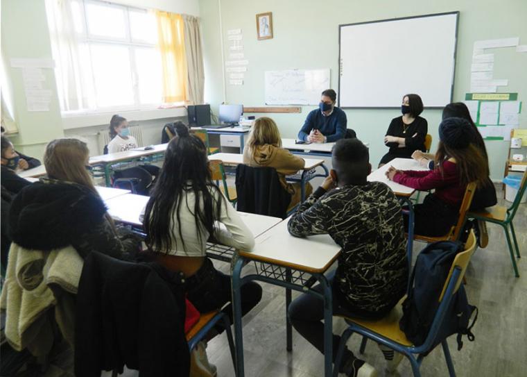 Ο δήμαρχος Μεσσήνης με τους μαθητές της Ζώνης Εκπαιδευτικής Προτεραιότητας