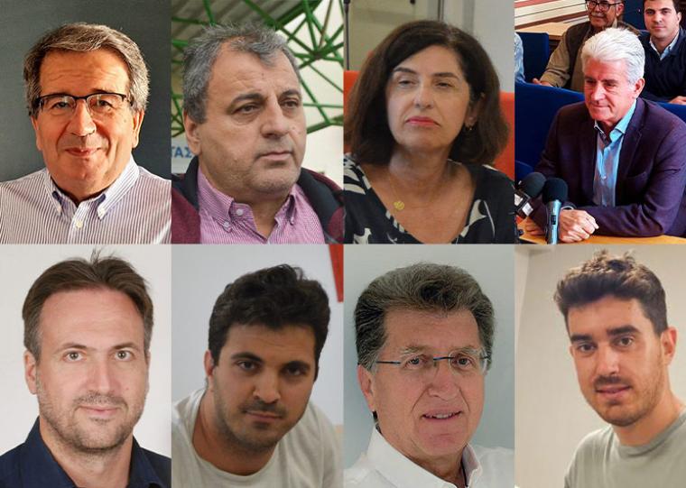 Γιώργος Σωφρονάς, Δημήτρης Φαββατάς, Ευγενία Κούβελα, Βασίλης Τζαμουράνης, Βασίλης Κανάκης, Σπύρος Χανδρινός, Κώστας Τσαπόγας, Θανάσης Τσιγαρίδης