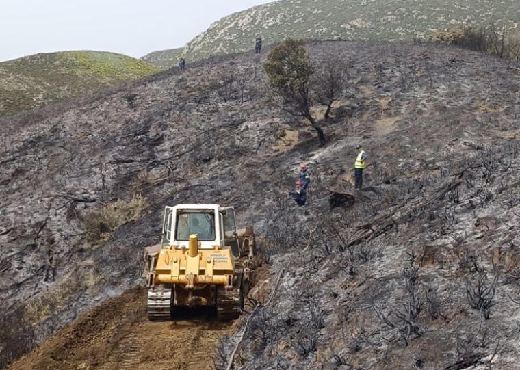 Η συμβολή της Περιφέρειας για την αντιμετώπιση της πυρκαγιάς κοντά στη Δήμιοβα