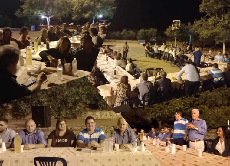 Ο υποψήφιος δήμαρχος Βασίλης Τζαμουράνης στον Άγριλο: Βραδιά δεσμεύσεων και διασκέδασης