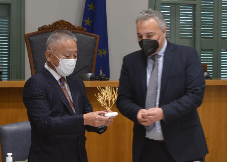 Ο Πρέσβης της Ιαπωνίας στο Επιμελητήριο Μεσσηνίας: Θα στηρίξω δυνατά κάθε διάθεση συνεργασίας