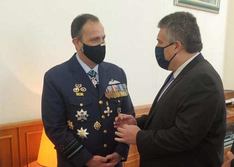 Ο βουλευτής Μ.Χρυσομάλλης στην παραλαβή καθηκόντων του νέου Αρχηγού ΓΕΑ