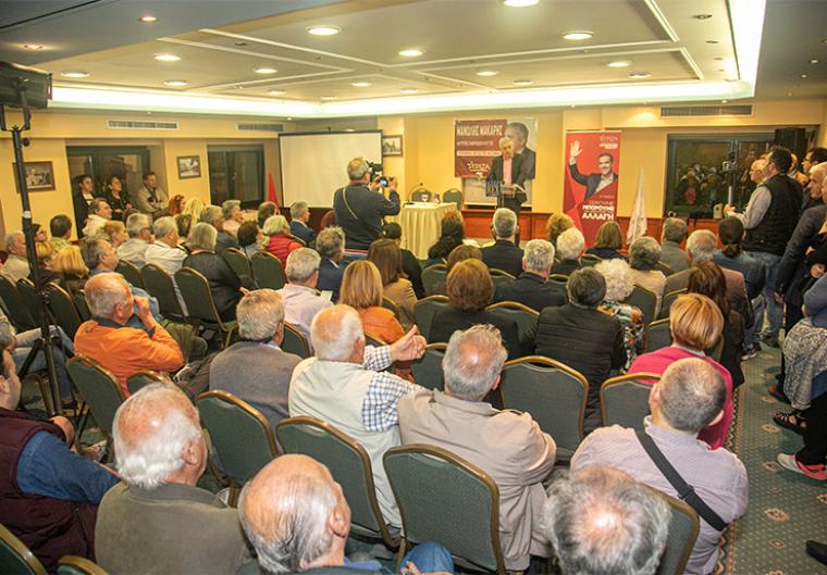 Προεκλογική ομιλία Μανώλη Μάκαρη: Αγώνας για την πολιτική αλλαγή που έχει ανάγκη ο τόπος