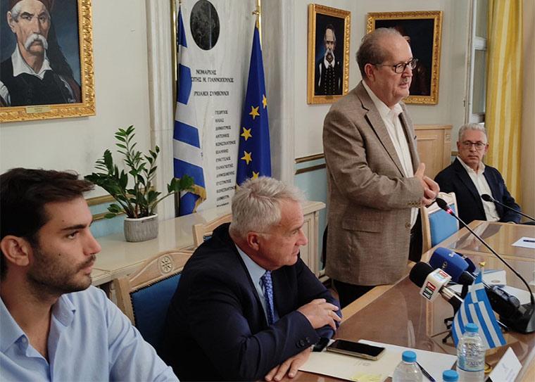 Ο υπουργός Βορίδης, ο περιφερειάρχης και οι δήμαρχοι στην Τρίπολη για την κεντρική διαχείριση των απορριμμάτων