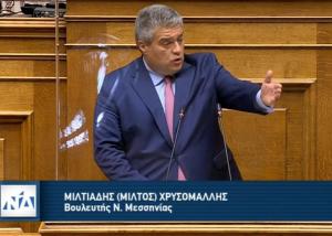 Ο Μίλτος Χρυσομάλλης κατηγόρησε το ΣΥΡΙΖΑ ότι προσβλέπει στην κατάργηση του κοινοβουλευτισμού!