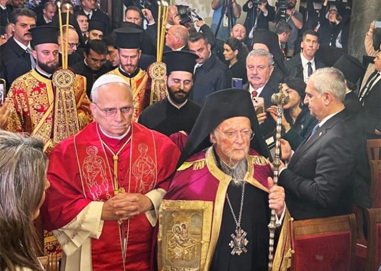 Ο Μίλτος Χρυσομάλλης στη συνάντηση του Οικουμενικού Πατριάρχη με τον Πάπα στην Κωνσταντινούπολη