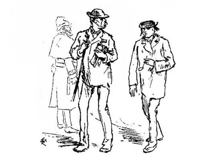 Felix Elie Regamey, Ο Βερλαίν και ο Ρεμπώ στο Λονδίνο (1872)
