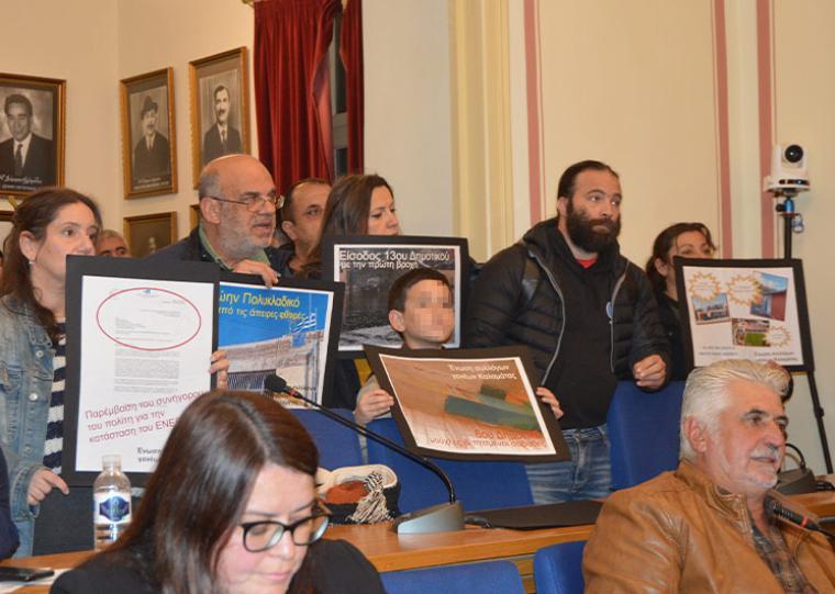 φωτό αρχείο από περσινή διαμαργυρία στο Δημοτικό Συμβούλιο Καλαμάτας