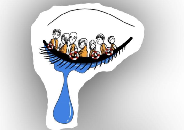 Συγκέντρωση στο λιμάνι από την Ένωση Γονέων για τα παιδιά της προσφυγιάς και τους γονείς τους που πνίγονται στη Μεσόγειο