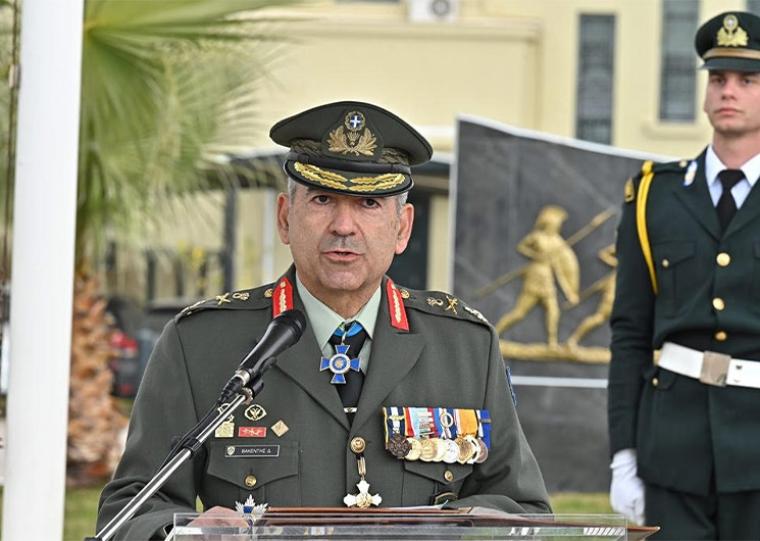 Επιθεώρηση στο 9ο Σύνταγμα Πεζικού Καλαμάτας από τον διοικητή ΑΣΔΥΣ Αντιστράτηγο Δημήτριο Βακεντή