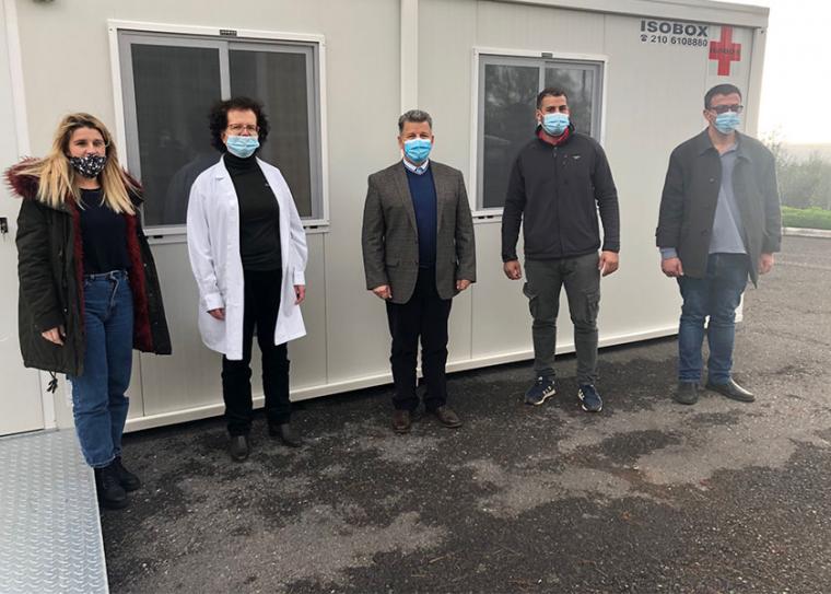 Οικίσκος στο Κέντρο Υγείας Αγίου Νικολάου από την Περιφέρεια για τους εξεταζόμενους με συμπτώματα κορονοϊού